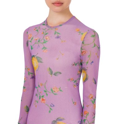 THE PRINTED MESH DRESS